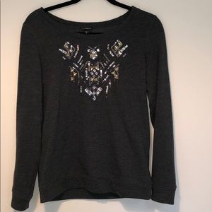 Express sweatshirt with gemstones